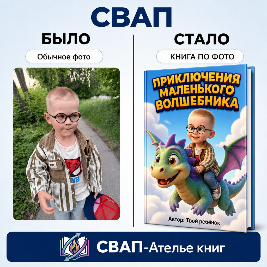 СВАП: обычное фото и книга по фото - было и стало